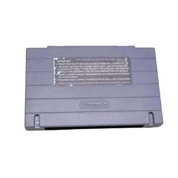Tin Star SNES Super Nintendo Entertainment System‎ 1994 Game Cartridge Authentic - Picture 2 of 2